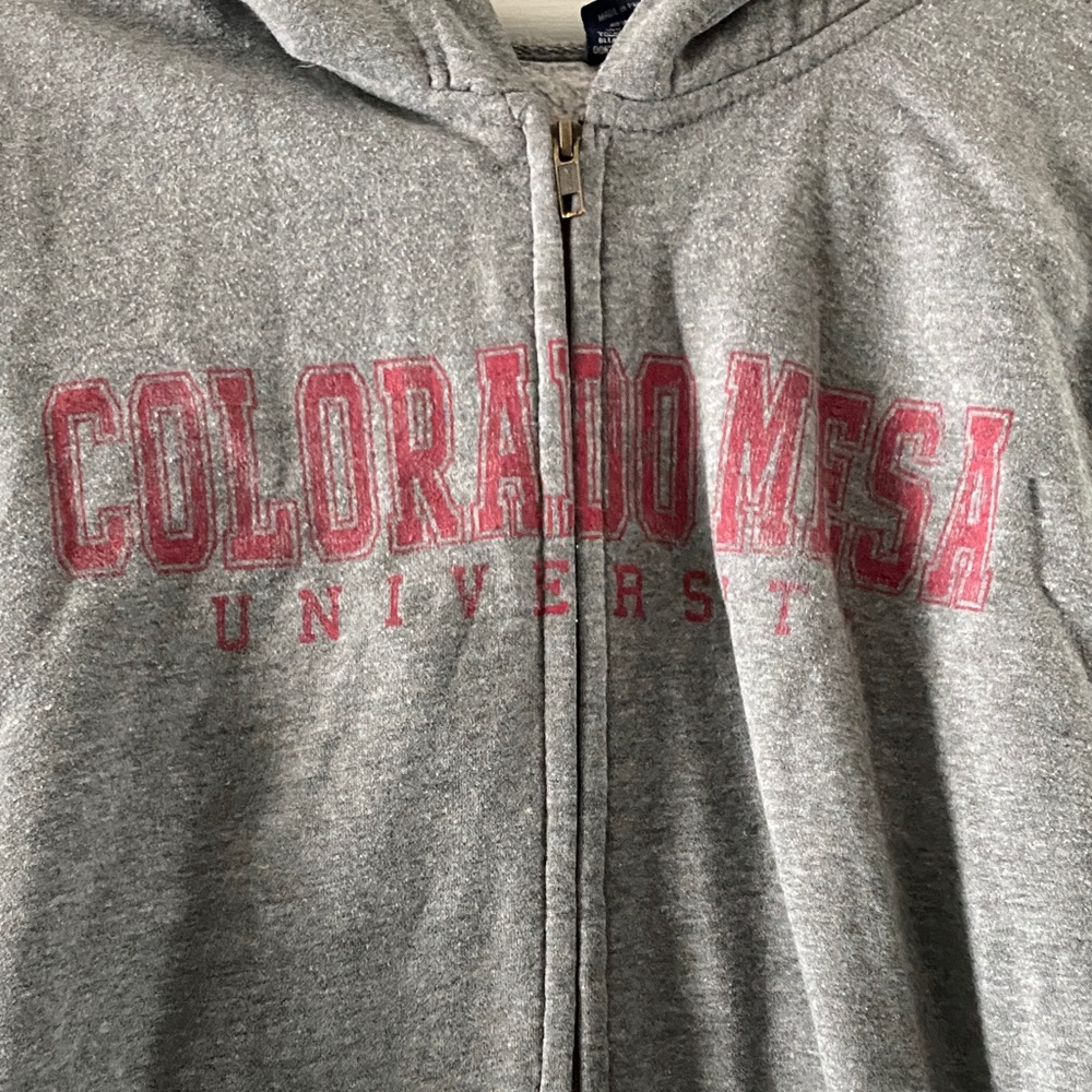 Colorado Mesa University Gray Full-Zip Hoodie - Picture 2 of 3